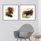 Contemporary Art Abstract Wall Decor Canvas Textured Dark Color Painting for Kitchen Clearhalo 'Arts' 'Canvas Art' 1861546
