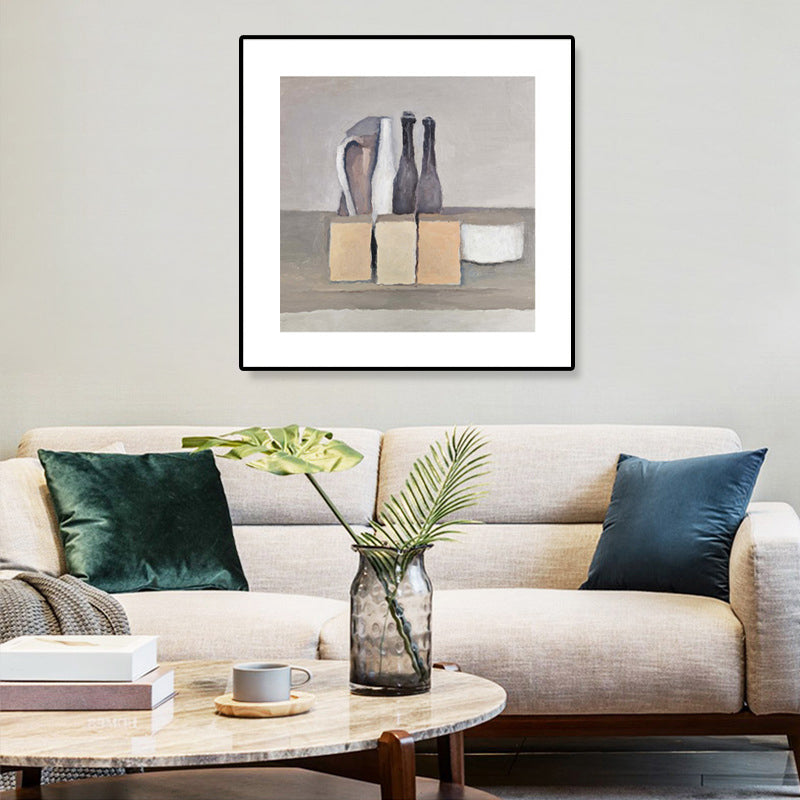 Light Color Pop Art Wall Decor Paintings Tins and Bottles Canvas Print for House Interior Clearhalo 'Arts' 'Canvas Art' 1861565