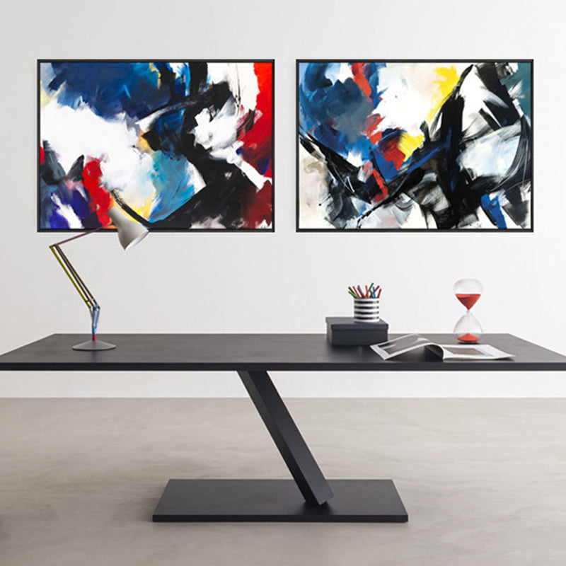 Brush Stroke Pattern Canvas Print Contemporary Art Abstract Wall Decor in Pastel Color Clearhalo 'Arts' 'Canvas Art' 1861697