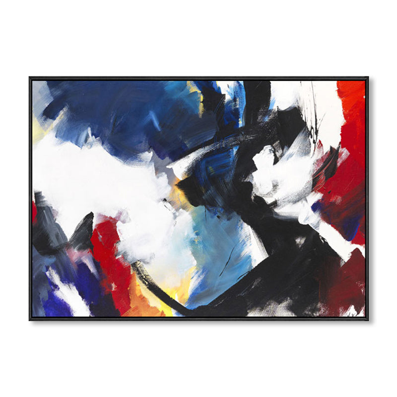 Brush Stroke Pattern Canvas Print Contemporary Art Abstract Wall Decor in Pastel Color Clearhalo 'Arts' 'Canvas Art' 1861699