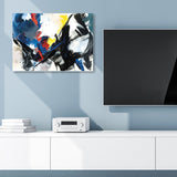 Brush Stroke Pattern Canvas Print Contemporary Art Abstract Wall Decor in Pastel Color Clearhalo 'Arts' 'Canvas Art' 1861705