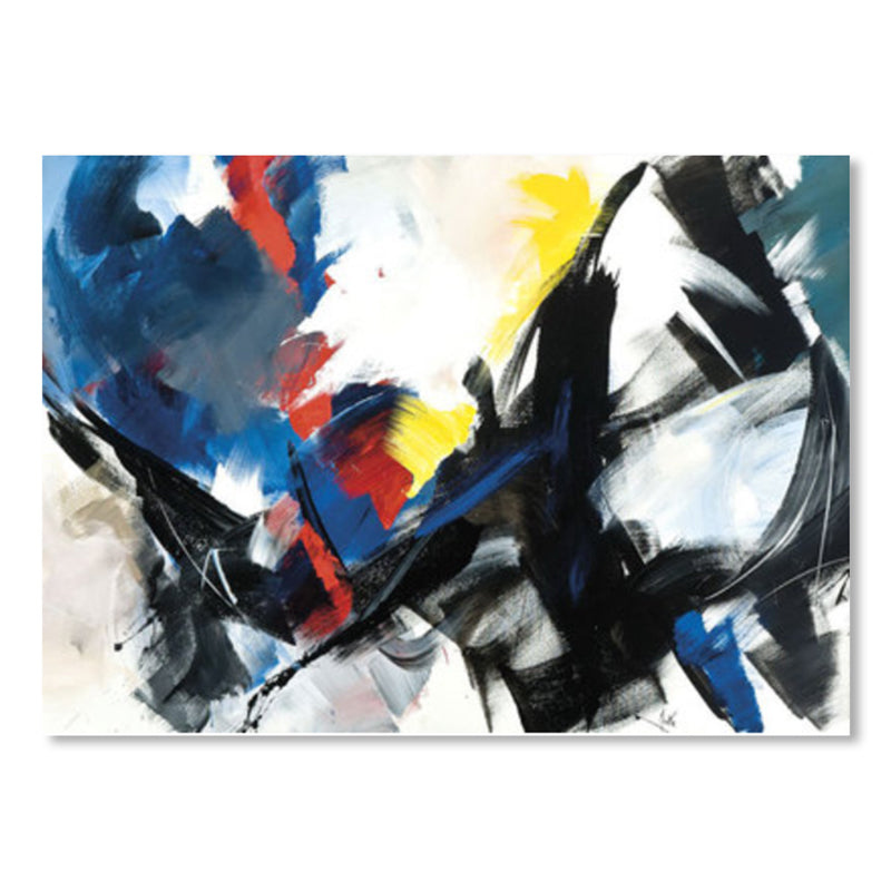 Brush Stroke Pattern Canvas Print Contemporary Art Abstract Wall Decor in Pastel Color Clearhalo 'Arts' 'Canvas Art' 1861707