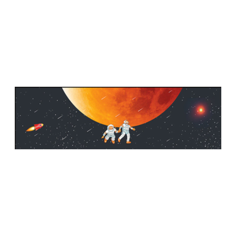 Spaceman and Planet Canvas Art Kids Style Textured Wall Decor in Soft Color for Home Clearhalo 'Art Gallery' 'Canvas Art' 'Kids' Arts' 1861716