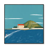 Pastel Painting Lodge Wall Art Nature Scenery Modern Textured Canvas for Bedroom Clearhalo 'Arts' 'Canvas Art' 1861749