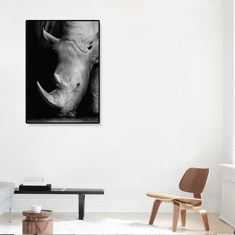 Photographs Modern Style Canvas Art with Wild Animal Pattern in Dark Color for Home Clearhalo 'Art Gallery' 'Canvas Art' 'Contemporary Art Gallery' 'Modern' Arts' 1861758