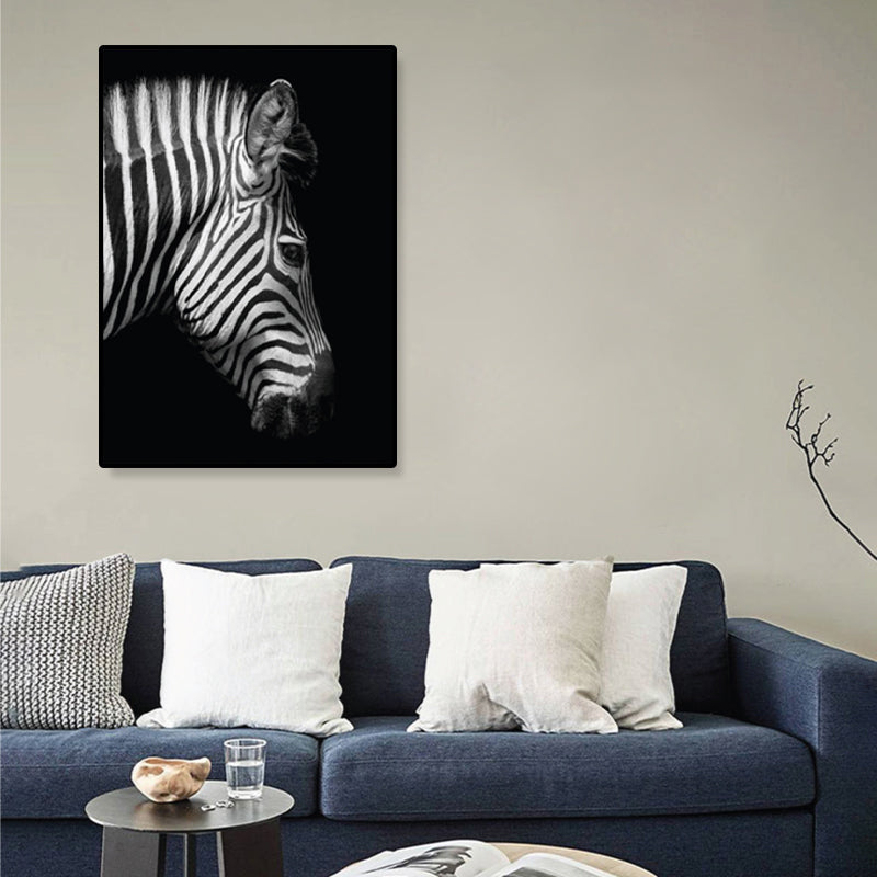 Photographs Modern Style Canvas Art with Wild Animal Pattern in Dark Color for Home Clearhalo 'Art Gallery' 'Canvas Art' 'Contemporary Art Gallery' 'Modern' Arts' 1861762