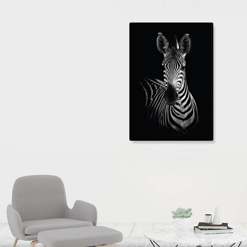 Photographs Modern Style Canvas Art with Wild Animal Pattern in Dark Color for Home Clearhalo 'Art Gallery' 'Canvas Art' 'Contemporary Art Gallery' 'Modern' Arts' 1861766