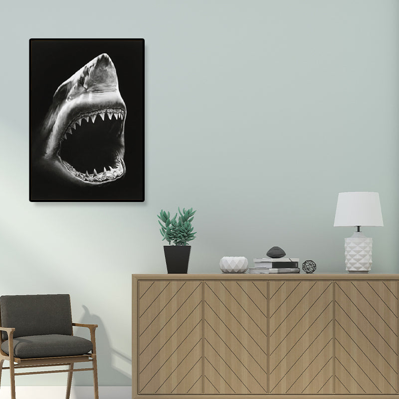 Photographs Modern Style Canvas Art with Wild Animal Pattern in Dark Color for Home Clearhalo 'Art Gallery' 'Canvas Art' 'Contemporary Art Gallery' 'Modern' Arts' 1861775
