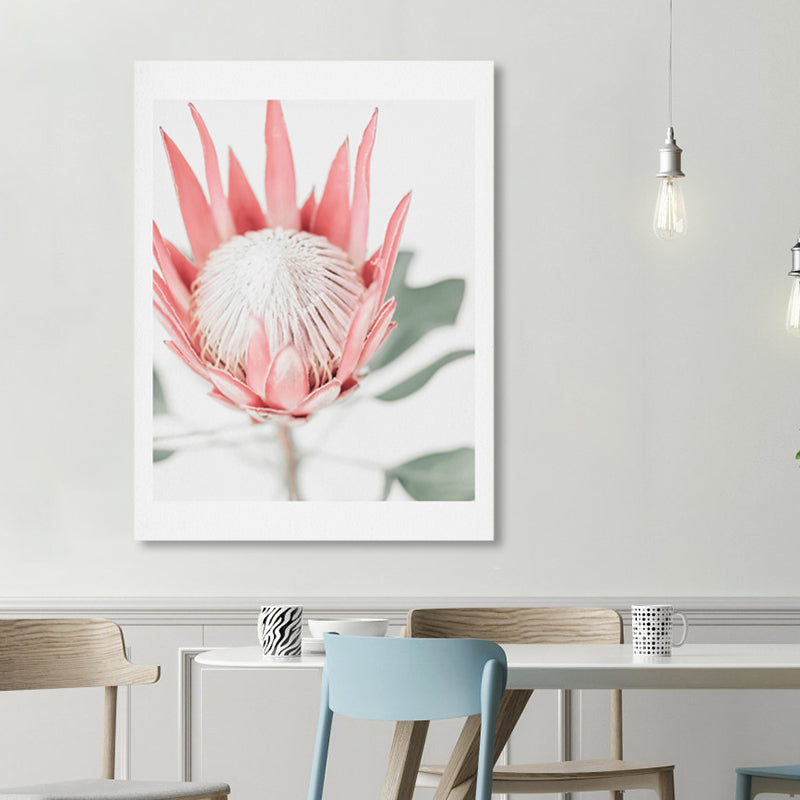 Textured Flower Canvas Modern Wall Decor in Light Color for Living Room, Multiple Sizes White Clearhalo 'Art Gallery' 'Canvas Art' 'Contemporary Art Gallery' 'Modern' Arts' 1861816