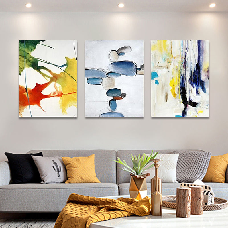 Canvas Multi-Piece Wall Decor Abstract Expressionism Watercolor Painting, Multiple Sizes
