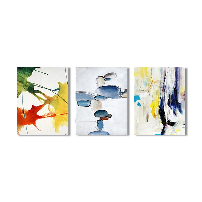 Canvas multi-delige wanddecor abstract expressionisme waterverfschildering, meerdere maten