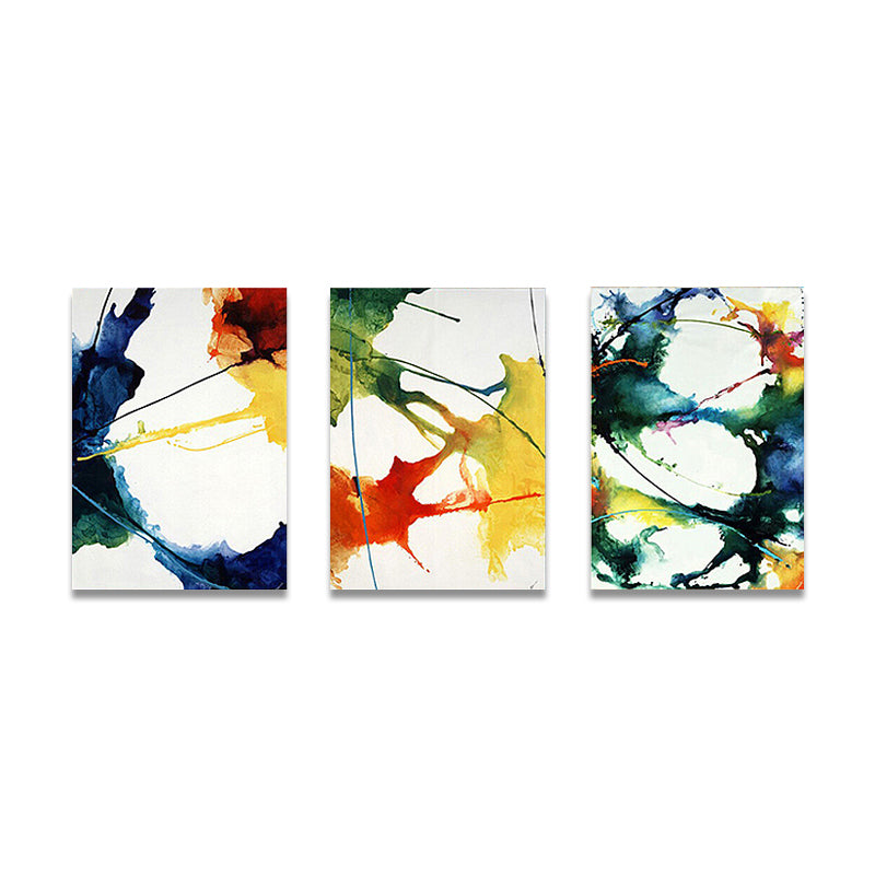 Canvas Multi-Piece Wall Decor Abstract Expressionism Watercolor Painting, Multiple Sizes