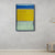 Handgedruckte Mustermalerei strukturierte Pop -Art -Wohnzimmer -Leinwand in Pastellfarbe