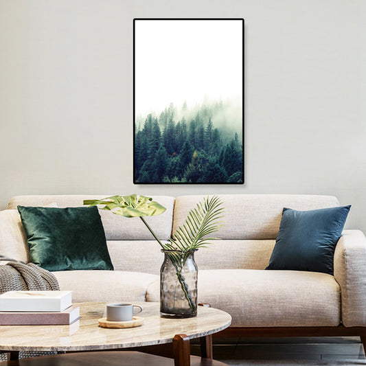 Tropics Natural Scenery Wall Art Living Room Canvas Print in Dark Color, Multiple Sizes Clearhalo 'Art Gallery' 'Canvas Art' 'Coastal Art Gallery' 'Tropical' Arts' 1861960