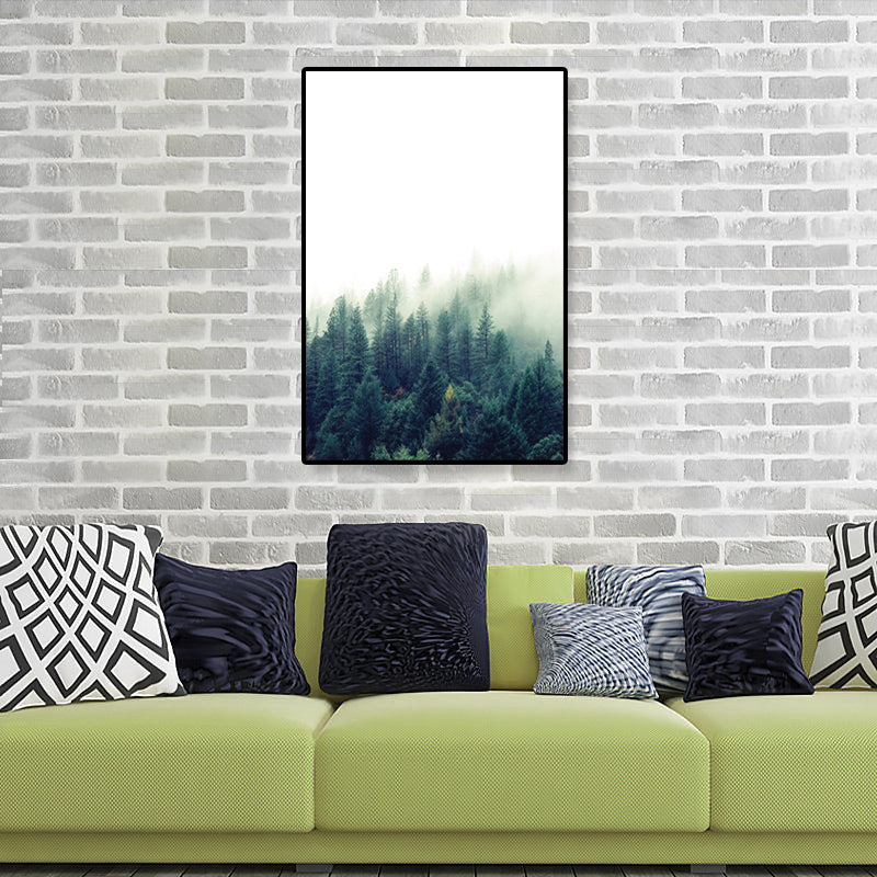 Tropics Natural Scenery Wall Art Living Room Canvas Print in Dark Color, Multiple Sizes Clearhalo 'Art Gallery' 'Canvas Art' 'Coastal Art Gallery' 'Tropical' Arts' 1861961