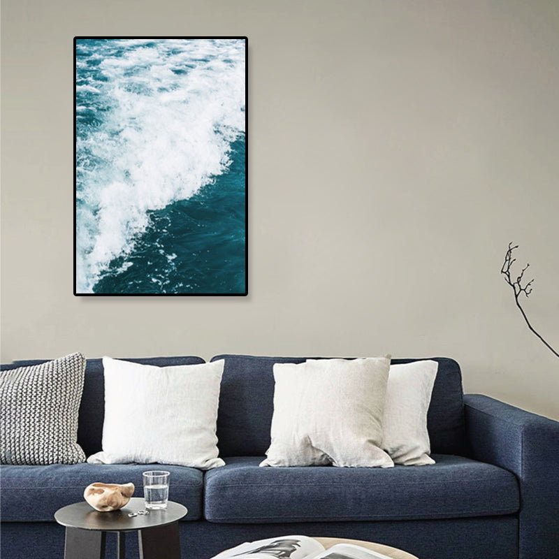 Tropics Natural Scenery Wall Art Living Room Canvas Print in Dark Color, Multiple Sizes Clearhalo 'Art Gallery' 'Canvas Art' 'Coastal Art Gallery' 'Tropical' Arts' 1861971