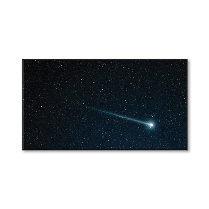 Kids Photo Shooting Star Canvas Print Dark Milky Way Wall Art Decor for Boys Bedroom Clearhalo 'Art Gallery' 'Canvas Art' 'Kids' Arts' 1861981