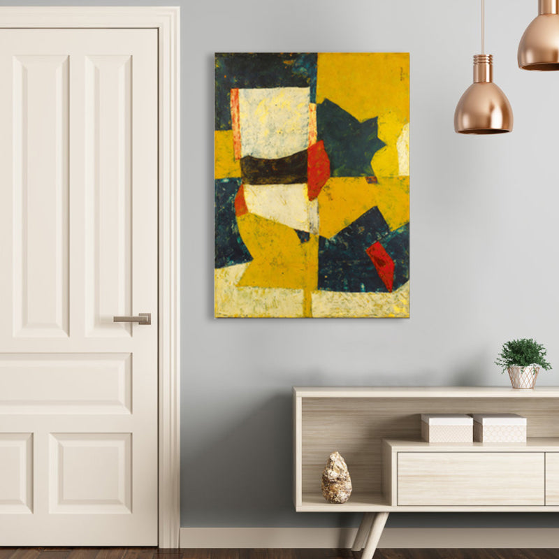 Novel Abstract Pattern Canvas Pop Art Textured Wall Decor in Pastel Color for Guest Room Clearhalo 'Arts' 'Canvas Art' 1862039