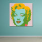 Marilyn Monroe Canvas House Interior Paintings Figure Wall Art Print in Soft Color, Textured Blue Clearhalo 'Arts' 'Canvas Art' 1862067