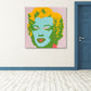 Marilyn Monroe Canvas House Interior Paintings Figure Wall Art Print in Soft Color, Textured Clearhalo 'Arts' 'Canvas Art' 1862069