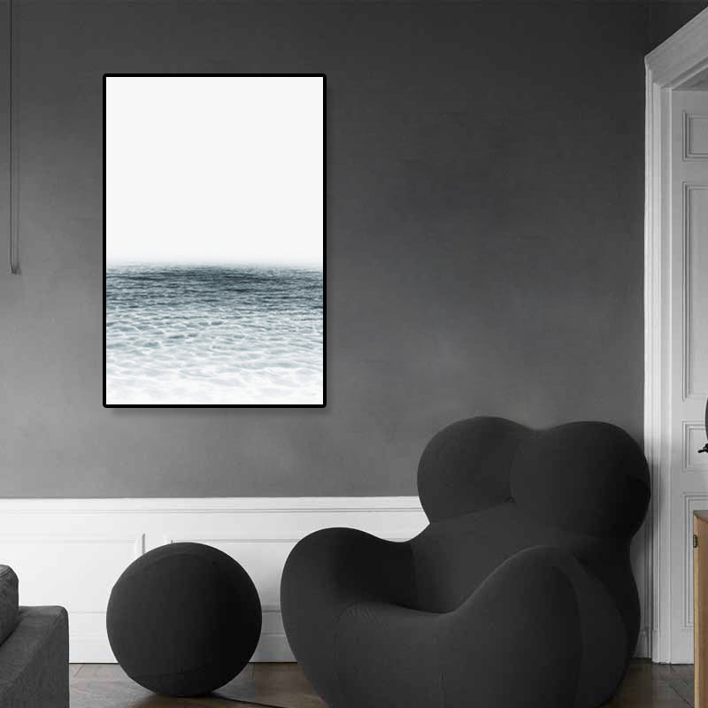 Tropical Photo-Print Landscape Canvas Dark Color Textured Wall Art Decor for Room Light Gray Clearhalo 'Art Gallery' 'Canvas Art' 'Coastal Art Gallery' 'Tropical' Arts' 1862118