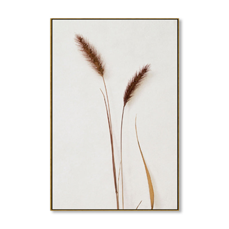 Rustic Style Botanical Canvas Art Light Color Textured Wall Decor for Dining Room Clearhalo 'Art Gallery' 'Canvas Art' 'Country Art Gallery' 'French Country' 'Rustic' Arts' 1862141