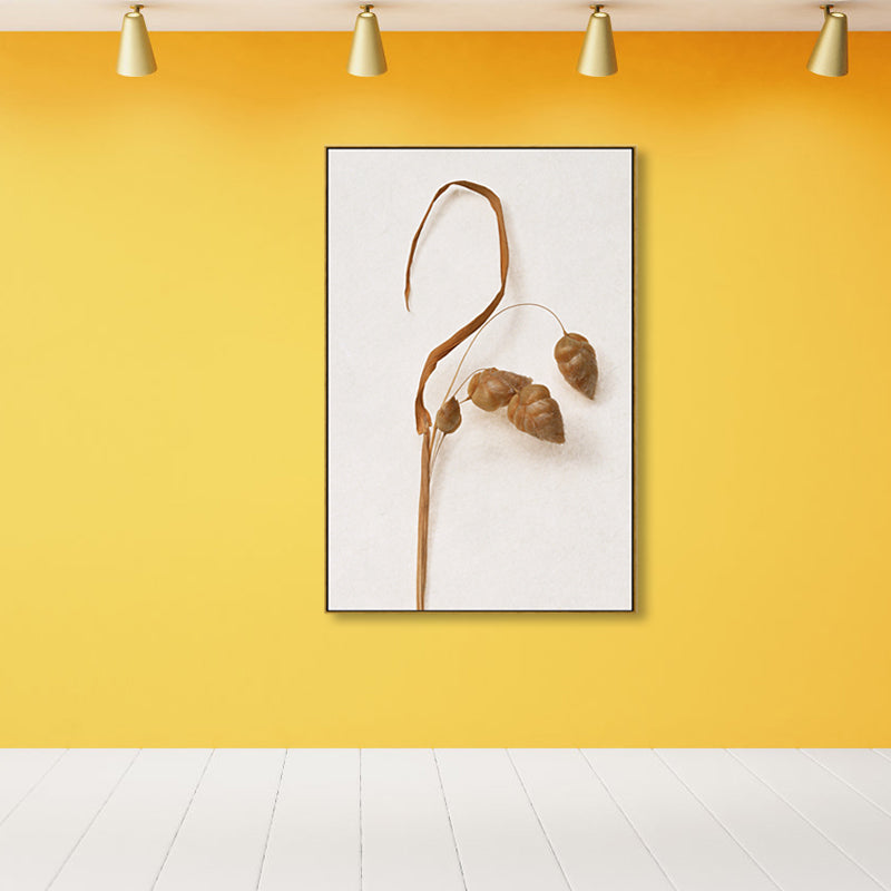 Rustic Style Botanical Canvas Art Light Color Textured Wall Decor for Dining Room Clearhalo 'Art Gallery' 'Canvas Art' 'Country Art Gallery' 'French Country' 'Rustic' Arts' 1862147