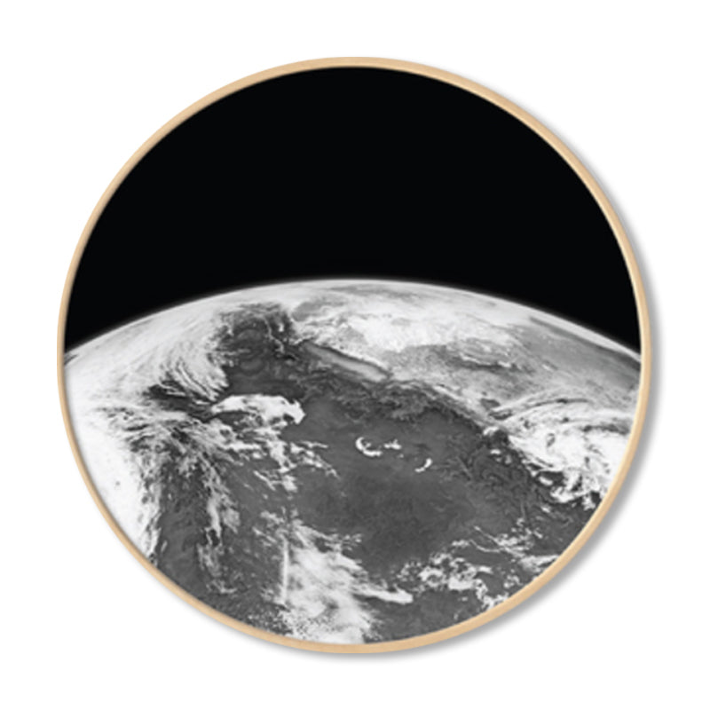 Photographic Earth Surface Wall Art for Kids Bedroom, Dark Color, Multiple Sizes Clearhalo 'Art Gallery' 'Canvas Art' 'Kids' Arts' 1862163