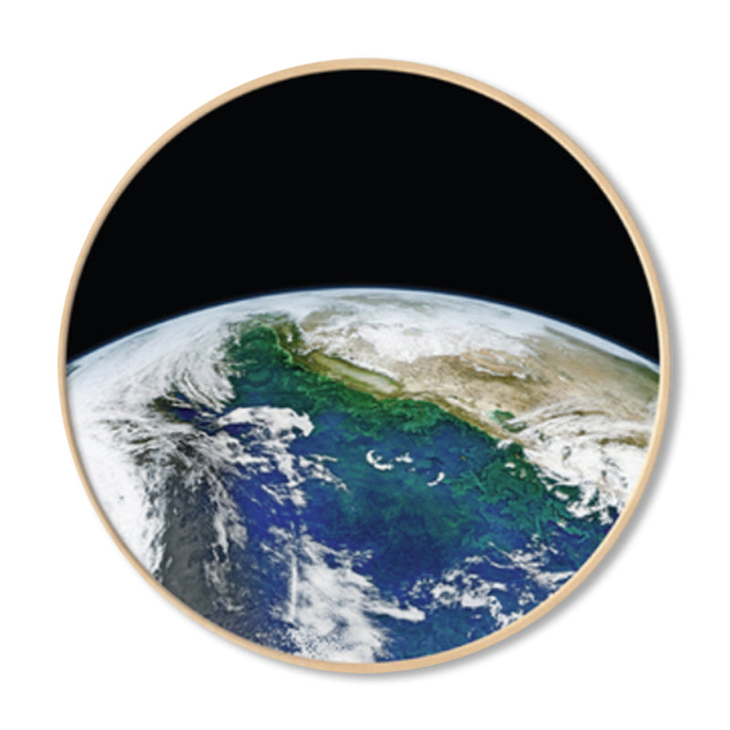 Photographic Earth Surface Wall Art for Kids Bedroom, Dark Color, Multiple Sizes Clearhalo 'Art Gallery' 'Canvas Art' 'Kids' Arts' 1862167