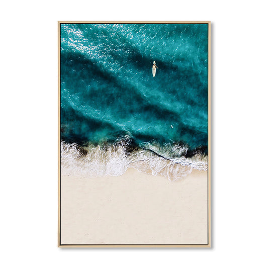 Tropical Landscape Wall Decor Canvas Textured Dark Color Wall Art for Family Room Clearhalo 'Art Gallery' 'Canvas Art' 'Coastal Art Gallery' 'Tropical' Arts' 1862308