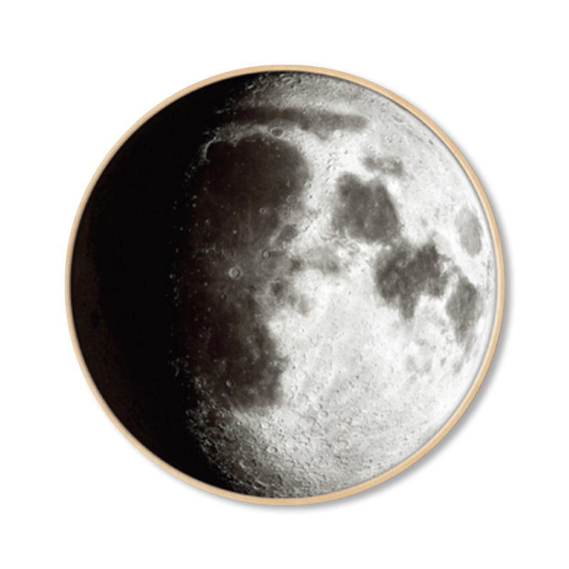 Textured Dark Color Canvas Kids Photo Print 3D Effect Planet Wall Art for Boys Room Clearhalo 'Art Gallery' 'Canvas Art' 'Kids' Arts' 1862327