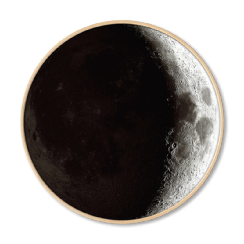 Textured Dark Color Canvas Kids Photo Print 3D Effect Planet Wall Art for Boys Room Clearhalo 'Art Gallery' 'Canvas Art' 'Kids' Arts' 1862335