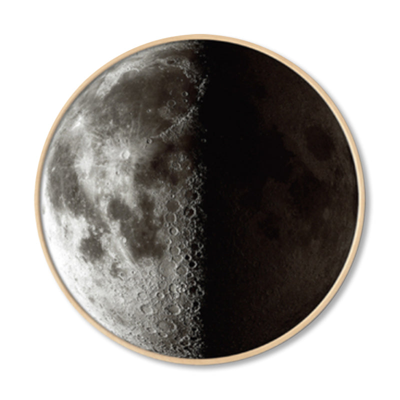 Textured Dark Color Canvas Kids Photo Print 3D Effect Planet Wall Art for Boys Room Clearhalo 'Art Gallery' 'Canvas Art' 'Kids' Arts' 1862343