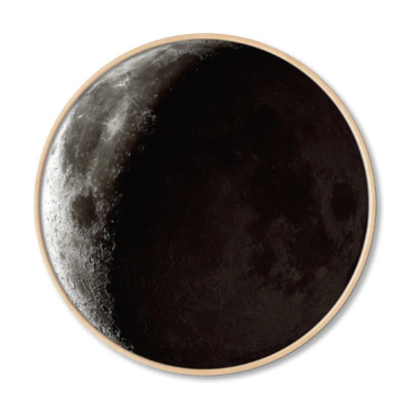 Textured Dark Color Canvas Kids Photo Print 3D Effect Planet Wall Art for Boys Room Clearhalo 'Art Gallery' 'Canvas Art' 'Kids' Arts' 1862347