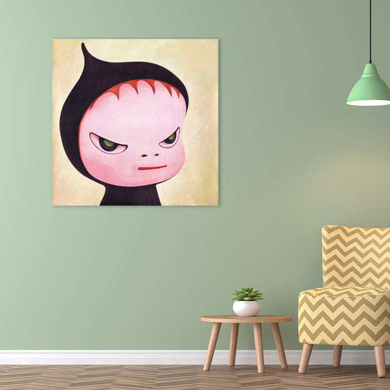 Pastel Illustration Baby Canvas Wall Art Figure Portrait Kids Textured Wall Decor Clearhalo 'Art Gallery' 'Canvas Art' 'Kids' Arts' 1862368