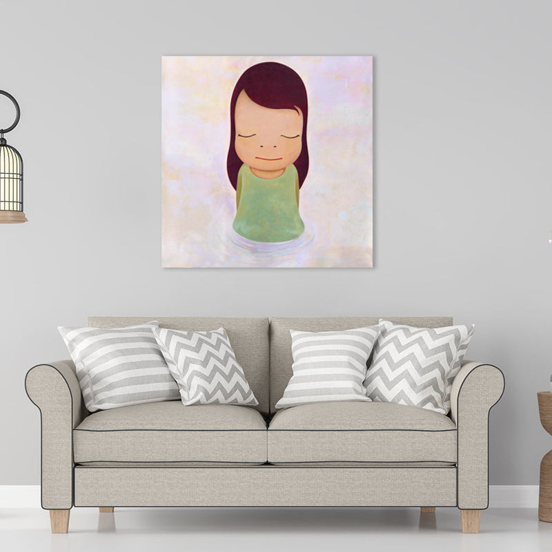 Pastel Illustration Baby Canvas Wall Art Figure Portrait Kids Textured Wall Decor Clearhalo 'Art Gallery' 'Canvas Art' 'Kids' Arts' 1862373