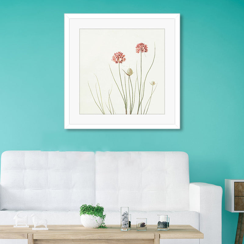 Floral Printed Wrapped Canvas Country Style Blossom Wall Art Decor in Pastel Color Clearhalo 'Art Gallery' 'Canvas Art' 'Country Art Gallery' 'French Country' 'Rustic' Arts' 1862492