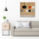 Light Color Abstract Canvas Textured Wall Art Print for Guest Room, Multiple Size Options Clearhalo 'Arts' 'Canvas Art' 1862531