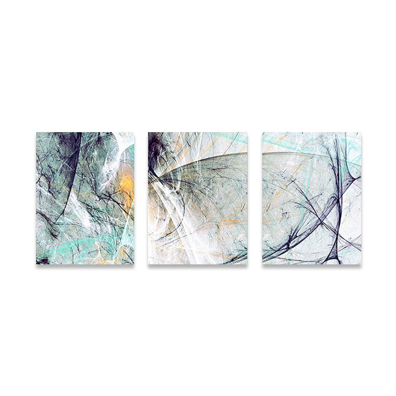 Brush Stroke Wall Decor Abstract Expressionism Canvas Multi-Piece Painting in Soft Color - Clearhalo - 'Arts' - 'Canvas Art' - 1862567