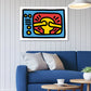 Novel Figure Graphic Painting Pop Art Canvas Wall Decor in Light Color for Bathroom Clearhalo 'Arts' 'Canvas Art' 1862641