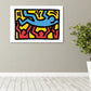Novel Figure Graphic Painting Pop Art Canvas Wall Decor in Light Color for Bathroom Clearhalo 'Arts' 'Canvas Art' 1862647