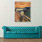 Figure on Wooden Bridge Art Print Abstract Expressionism Canvas Wall Decor in Soft Color for Room Clearhalo 'Arts' 'Canvas Art' 1862755