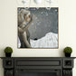 Surrealism Walking Maiden Canvas Art Paintings Character Soft Color Gallery Wall Decor Dark Gray Clearhalo 'Arts' 'Canvas Art' 1862784
