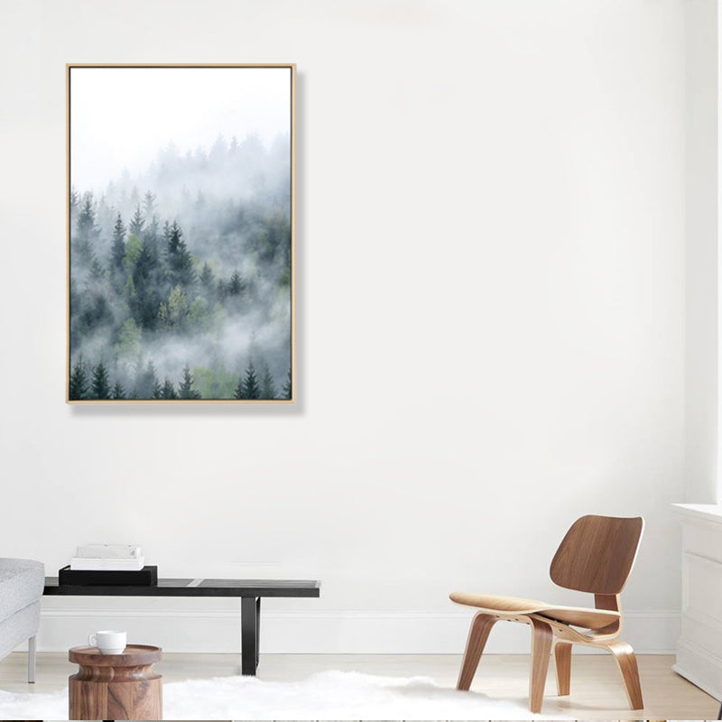 Mysterious Forest Canvas Wall Art for Sitting Room Photograph Scenery Wall Decor Clearhalo 'Art Gallery' 'Canvas Art' 'Coastal Art Gallery' 'Tropical' Arts' 1862828