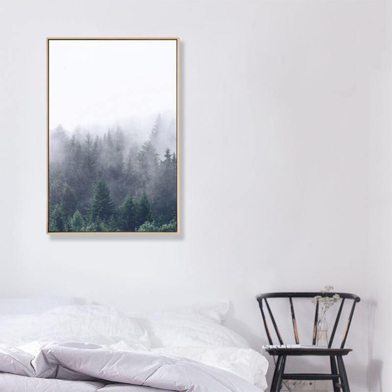 Mysterious Forest Canvas Wall Art for Sitting Room Photograph Scenery Wall Decor Clearhalo 'Art Gallery' 'Canvas Art' 'Coastal Art Gallery' 'Tropical' Arts' 1862831
