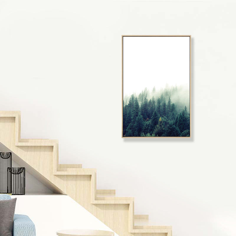 Mysterious Forest Canvas Wall Art for Sitting Room Photograph Scenery Wall Decor Clearhalo 'Art Gallery' 'Canvas Art' 'Coastal Art Gallery' 'Tropical' Arts' 1862835