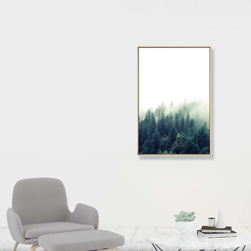 Mysterious Forest Canvas Wall Art for Sitting Room Photograph Scenery Wall Decor Clearhalo 'Art Gallery' 'Canvas Art' 'Coastal Art Gallery' 'Tropical' Arts' 1862836