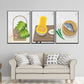 Nordic Illustrated Foods Art Print Canvas Textured Soft Color Wall Decor for Dining Room Clearhalo 'Arts' 'Canvas Art' 1862877