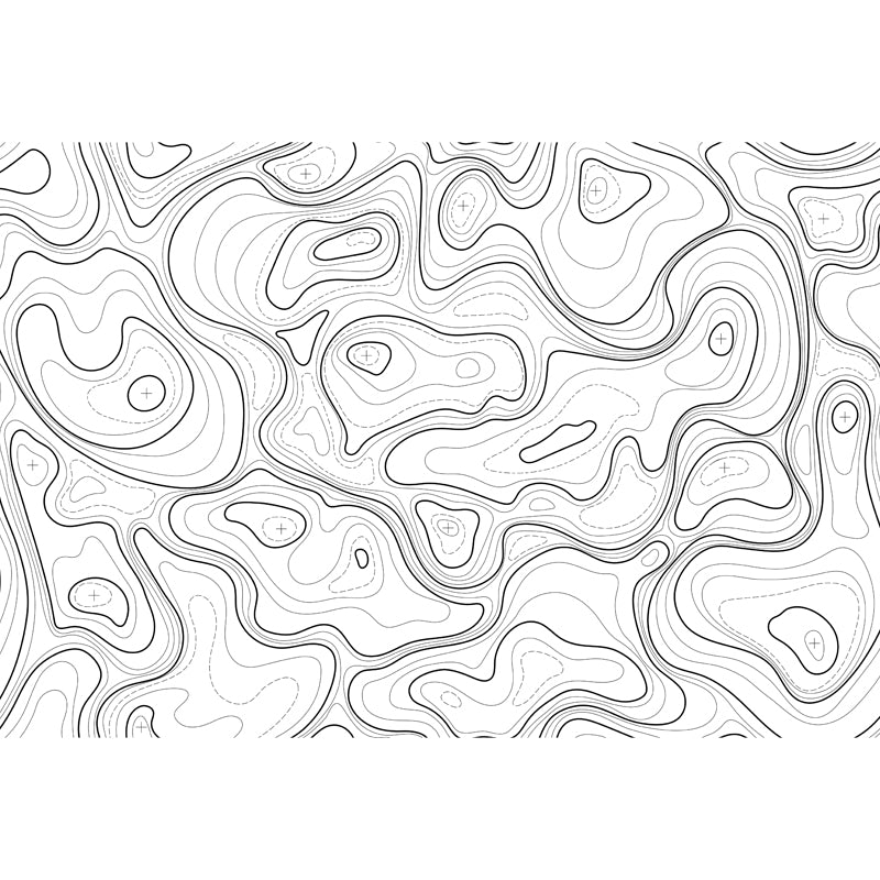 Giant Contemporary Mural Decal in Pastel Color Abstract Wall Art, Custom Printed Clearhalo 'Wall Decor' 'Wall Mural' 1862894