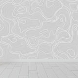 Giant Contemporary Mural Decal in Pastel Color Abstract Wall Art, Custom Printed Clearhalo 'Wall Decor' 'Wall Mural' 1862903